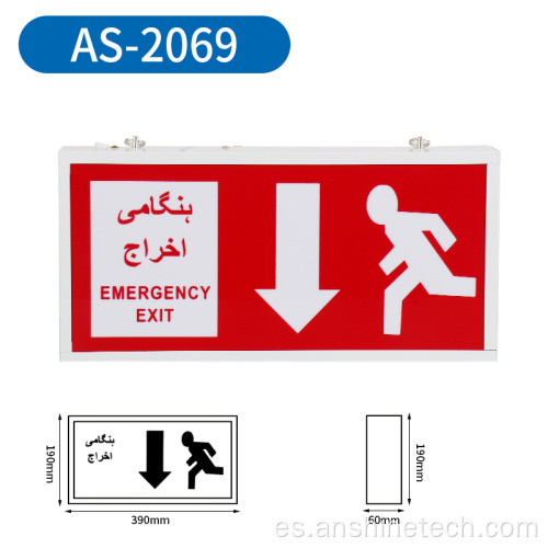 Señal de salida LED con panel acrílico